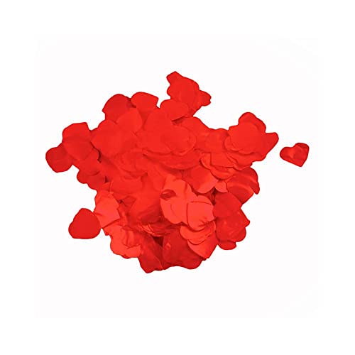 Rocca Fun Factory Konfetti Rossi in Herzform Metal für Luftballons 2,3 cm. 1 Beutel mit 15 g. von Rocca Fun Factory