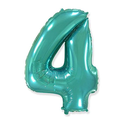 Rocca Fun Factory Palloncino Numero 4 Verde Menta 40inc - 101cm, 1pz. von Rocca Fun Factory