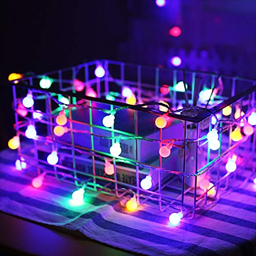 Mehrfarben Globus Lichterketten, 6M 40Pcs LED Batteriebetriebene Lichterketten, Shining Decoration Lightning für Weihnachten Hochzeit Geburtstag Holiday Party Schlafzimmer Indoor & Outdoor Mehrfarben Globus Lichterketten, 6M 40Pcs LED Batteriebetriebene Lichterketten, Shining Decoration Lightning für Weihnachten Hochzeit Geburtstag Holiday Party Schlafzimmer Indoor & Outdoor von Rock Ninja