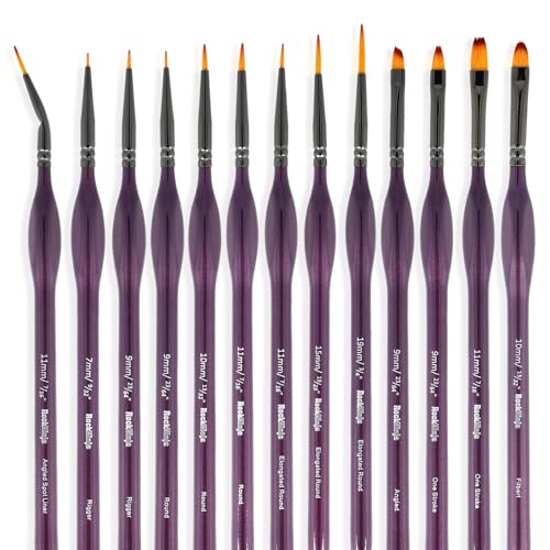 Pinsel Set Malen, Feine Detail Pinsel für Acryl Aquarell Modellbau, 13 Stück Malpinsel für Künstler | ideal für Acrylfarben, Wasserfarben Miniaturen,Öl, Modelle, Strichzeichnung und Nageldesign Pinsel Set Malen, Feine Detail Pinsel für Acryl Aquarell Modellbau, 13 Stück Malpinsel für Künstler | ideal für Acrylfarben, Wasserfarben Miniaturen,Öl, Modelle, Strichzeichnung und Nageldesign von Rock Ninja