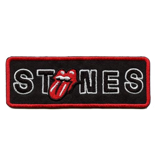 Rock Off The Rolling Stones Standard Patch: Border No Filter Licks Offizieller gewebter Aufnäher, Einheitsgröße von Rock Off