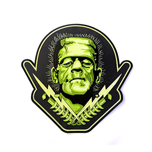 Universal Monsters Frankenstein Bolts Aufnäher zum Aufbügeln, 27,9 cm von Rock Rebel