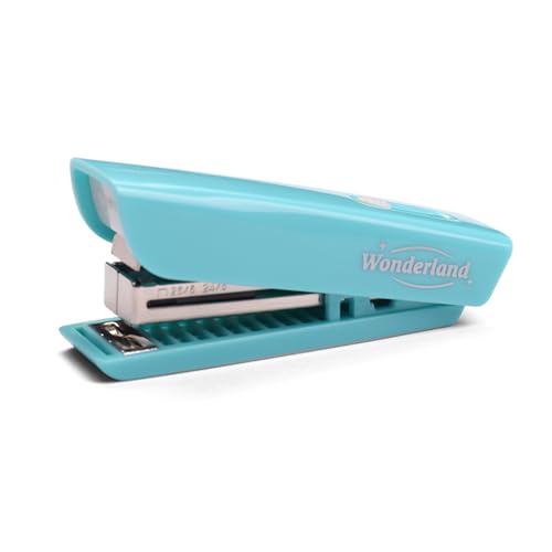KW Trio Müheloses Schreibtischhefter, Handheld, Büro, 15 Blatt, Kapazität 24/6, 26/6 Heftgrößen, tragbar, Grün, Rosa, Weiß, Heimbüro, Schulbedarf (grün) von RockVOQRN
