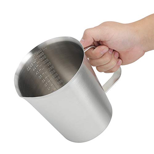 RockVOQRN Messskala aus Edelstahl, effizient zum Backen, 1500 ml Fassungsvermögen, Küche RockVOQRN Messskala aus Edelstahl, effizient zum Backen, 1500 ml Fassungsvermögen, Küche von RockVOQRN