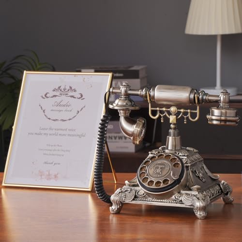 Rockvoqrn Audio Message Stimmbuch VOCE Telefonaufzeichnung Vintage personalisiertes Hochzeitstelefon mit Stimme Besten Gruß für Geburtstagsfeier Braut Party (Bronze) von RockVOQRN
