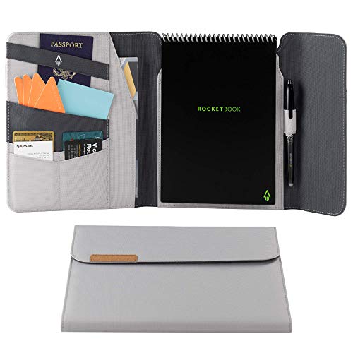 Rocketbook Flip Capsule Folio Cover – 100% recycelbare Hülle mit Stifthalter, Magnetverschluss und Innenaufbewahrung – Grau, Briefgröße Rocketbook Flip Capsule Folio Cover – 100% recycelbare Hülle mit Stifthalter, Magnetverschluss und Innenaufbewahrung – Grau, Briefgröße von Rocketbook