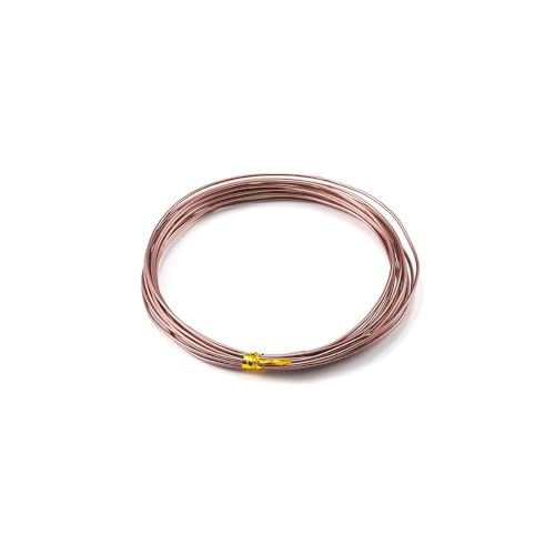 10 Meter Bunte Basteldraht aus Aluminium mehrfarbiger Schmuckdraht Aluminiumdraht Weicher & Biegsamer Draht Aludraht Dekodraht zun Basteln für DIY Schmuck Modellen Skulpturen Handwerk Braun 1.5mm von Rockreyoa