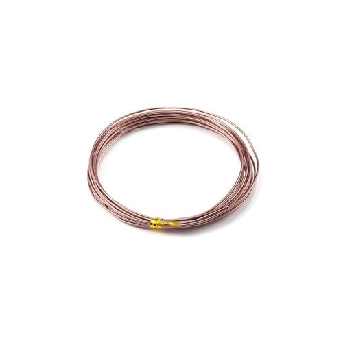 10 Meter Bunte Basteldraht aus Aluminium mehrfarbiger Schmuckdraht Aluminiumdraht Weicher & Biegsamer Draht Aludraht Dekodraht zun Basteln für DIY Schmuck Modellen Skulpturen Handwerk Braun 2.5mm von Rockreyoa
