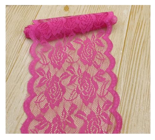15cm Breit Spitzenbordüre Blumen Spitzestoffe KEINE ELATIZITAT Spitze Trim Lace Ribbon Spitzenborte Zierband Borte Nähenstoffe Stuhl Schärpe Band Tischläufer Hochzeit Tischdeko Rosenrot 50 Yards 15cm Breit Spitzenbordüre Blumen Spitzestoffe KEINE ELATIZITAT Spitze Trim Lace Ribbon Spitzenborte Zierband Borte Nähenstoffe Stuhl Schärpe Band Tischläufer Hochzeit Tischdeko Rosenrot 50 Yards von Rockreyoa