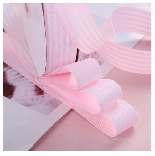 Gestreiftes Band 50 Yard 25mm Ripsband mit Kariert Geschenkbänder Grosgrain-Stoffband Streifen Bastelband Deko Schleifenband für Hochzeit Geschenkverpackung Nähen Zuhause Party Dekoration Hellrosa Gestreiftes Band 50 Yard 25mm Ripsband mit Kariert Geschenkbänder Grosgrain-Stoffband Streifen Bastelband Deko Schleifenband für Hochzeit Geschenkverpackung Nähen Zuhause Party Dekoration Hellrosa von Rockreyoa