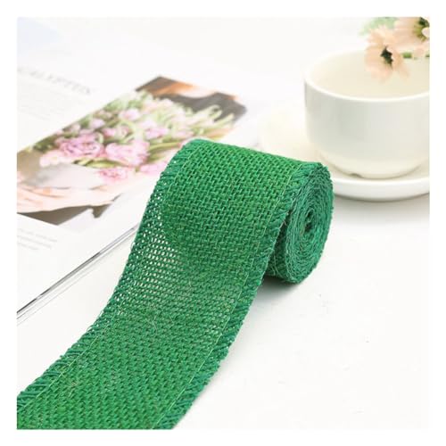 Rockreyoa 1 Rollen 6cm*2m Bunte Juteband Dekoband aus Natur Jutegewebe Vintage Geschenkband Sackleinen Schleifenband für Weihnachts Geschenkverpackung DIY HandwerkHochzeit Party Grün Rockreyoa 1 Rollen 6cm*2m Bunte Juteband Dekoband aus Natur Jutegewebe Vintage Geschenkband Sackleinen Schleifenband für Weihnachts Geschenkverpackung DIY HandwerkHochzeit Party Grün von Rockreyoa