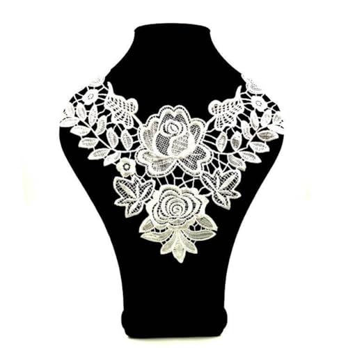 Rockreyoa 1 Stück Blumenspitze Gefälschte Kragen mit Elegantes Design Spitzenkragen Falschkragen Einsatzkragen Blume Corsage für DIY Bühne Kleidung Kostüm Zubehör Kopfbedeckung Zubehör Weiß Rockreyoa 1 Stück Blumenspitze Gefälschte Kragen mit Elegantes Design Spitzenkragen Falschkragen Einsatzkragen Blume Corsage für DIY Bühne Kleidung Kostüm Zubehör Kopfbedeckung Zubehör Weiß von Rockreyoa