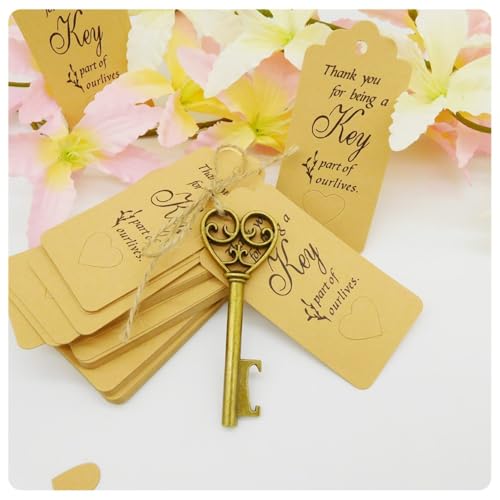 Rockreyoa 10 Stück Schlüssel Flaschenöffner Hochzeit Vintage Skelett Schlüssel Flaschenöffner Hochzeit Favor Bier öffner Souvenirs Bierkorkenzieher mit Kraftpapier Geschenkanhänger und Schnur #19 Rockreyoa 10 Stück Schlüssel Flaschenöffner Hochzeit Vintage Skelett Schlüssel Flaschenöffner Hochzeit Favor Bier öffner Souvenirs Bierkorkenzieher mit Kraftpapier Geschenkanhänger und Schnur #19 von Rockreyoa