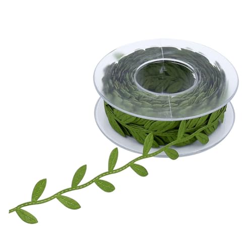 Rockreyoa 15m Künstliche Weinreben Blatt Band Girlande mit Blätterranken Bastelband Satinband Dekoband Blattschnur für DIY Handwerk Party Hochzeits Dekoration Zuhause Mittelgrün 25mm*15m Rockreyoa 15m Künstliche Weinreben Blatt Band Girlande mit Blätterranken Bastelband Satinband Dekoband Blattschnur für DIY Handwerk Party Hochzeits Dekoration Zuhause Mittelgrün 25mm*15m von Rockreyoa