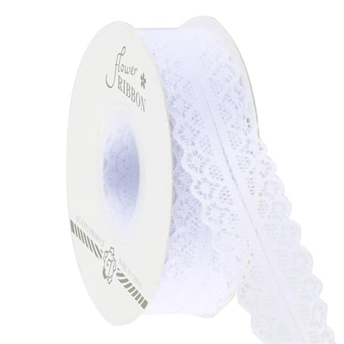 Rockreyoa 20 Yard 3cm Spitzenband Spitzenbordüre Vintage Spitze-Borten Spitzenborte Zum Basteln Dekoband Bastelnband Geschenkband Spitze für Geschenkverpackung Hochzeit Party DIY Handwerk Weiß Rockreyoa 20 Yard 3cm Spitzenband Spitzenbordüre Vintage Spitze-Borten Spitzenborte Zum Basteln Dekoband Bastelnband Geschenkband Spitze für Geschenkverpackung Hochzeit Party DIY Handwerk Weiß von Rockreyoa