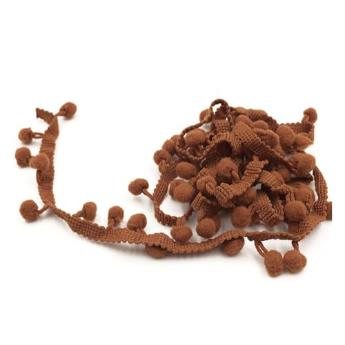 Rockreyoa 20 Yard Pom Poms Fransenbesatz Bälle Trim Bordüre Nähspitze Pompom Quaste Trim Band Fransenband Nähband für Kleidung, Vorhang, Kissen, DIY, Nähen, Geschenk, Heimdekoration Braun Rockreyoa 20 Yard Pom Poms Fransenbesatz Bälle Trim Bordüre Nähspitze Pompom Quaste Trim Band Fransenband Nähband für Kleidung, Vorhang, Kissen, DIY, Nähen, Geschenk, Heimdekoration Braun von Rockreyoa