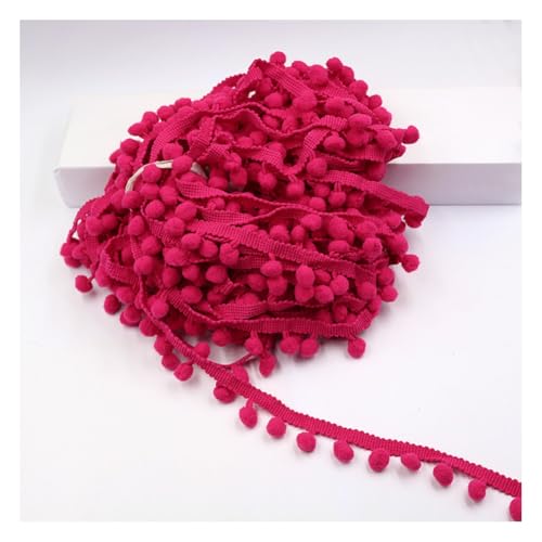 Rockreyoa 20 Yard Pom Poms Fransenbesatz Bälle Trim Bordüre Nähspitze Pompom Quaste Trim Band Fransenband Nähband für Kleidung, Vorhang, Kissen, DIY, Nähen, Geschenk, Heimdekoration Dunkel Rosarot Rockreyoa 20 Yard Pom Poms Fransenbesatz Bälle Trim Bordüre Nähspitze Pompom Quaste Trim Band Fransenband Nähband für Kleidung, Vorhang, Kissen, DIY, Nähen, Geschenk, Heimdekoration Dunkel Rosarot von Rockreyoa