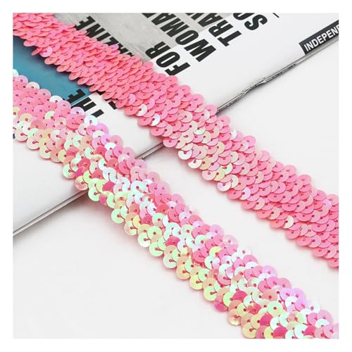 Rockreyoa 3cm Breite Paillettenband Glänzende Paillettenbesatz Bunt Geflochten Paillettenborte Glitzer Dekoband für DIY Nähen Kunsthandwerk Kleiderherstellung Tanzbekleidungen Dunkles Rosa 2 Yard Rockreyoa 3cm Breite Paillettenband Glänzende Paillettenbesatz Bunt Geflochten Paillettenborte Glitzer Dekoband für DIY Nähen Kunsthandwerk Kleiderherstellung Tanzbekleidungen Dunkles Rosa 2 Yard von Rockreyoa