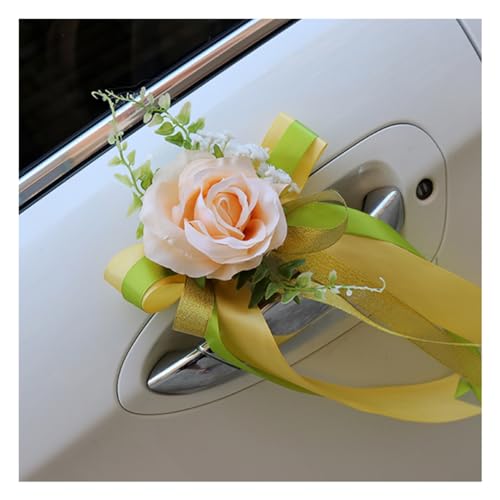 Rockreyoa 4 Stück Hochzeit Autoschmuck Künstliche Blume Autoschleifen Rückspiegel Blumenschmuck Schleifenband Rose Deko für Hochzeitsfeier Kirche Hochzeitsautodekoration Party Geschenk Champagner Rockreyoa 4 Stück Hochzeit Autoschmuck Künstliche Blume Autoschleifen Rückspiegel Blumenschmuck Schleifenband Rose Deko für Hochzeitsfeier Kirche Hochzeitsautodekoration Party Geschenk Champagner von Rockreyoa