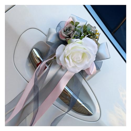 Rockreyoa 4 Stück Hochzeit Autoschmuck Künstliche Blume Autoschleifen Rückspiegel Blumenschmuck Schleifenband Rose Deko für Hochzeitsfeier Kirche Hochzeitsautodekoration Party Geschenk Grau Rockreyoa 4 Stück Hochzeit Autoschmuck Künstliche Blume Autoschleifen Rückspiegel Blumenschmuck Schleifenband Rose Deko für Hochzeitsfeier Kirche Hochzeitsautodekoration Party Geschenk Grau von Rockreyoa