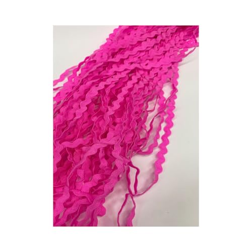 Rockreyoa 5mm*25n/Roll Rick Rack Trim Ribbon Zick-Zack Flechten Trim Band Wellenförmiges Band Zum Machen Nähen Geschenkverpackung nach Hause Geburtstag 21#Rose 5mm*25m/Bündel Rockreyoa 5mm*25n/Roll Rick Rack Trim Ribbon Zick-Zack Flechten Trim Band Wellenförmiges Band Zum Machen Nähen Geschenkverpackung nach Hause Geburtstag 21#Rose 5mm*25m/Bündel von Rockreyoa