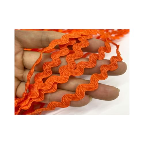 Rockreyoa 5mm*25n/Roll Rick Rack Trim Ribbon Zick-Zack Flechten Trim Band Wellenförmiges Band Zum Machen Nähen Geschenkverpackung nach Hause Geburtstag 26#Orange-2 5mm*25m/Bündel Rockreyoa 5mm*25n/Roll Rick Rack Trim Ribbon Zick-Zack Flechten Trim Band Wellenförmiges Band Zum Machen Nähen Geschenkverpackung nach Hause Geburtstag 26#Orange-2 5mm*25m/Bündel von Rockreyoa