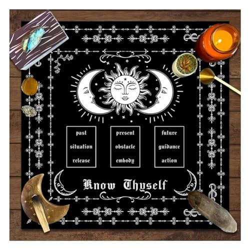 Rockreyoa Altartuch Tarot-Deck Tarotkarten Mond Phases Blumen Tischdecke Altardecke Quadratisch Altartuch Hexereizubehör Himmlisches Wandteppich Spiritueller Tischservietten für Homedeko 12# 49x49cm Rockreyoa Altartuch Tarot-Deck Tarotkarten Mond Phases Blumen Tischdecke Altardecke Quadratisch Altartuch Hexereizubehör Himmlisches Wandteppich Spiritueller Tischservietten für Homedeko 12# 49x49cm von Rockreyoa