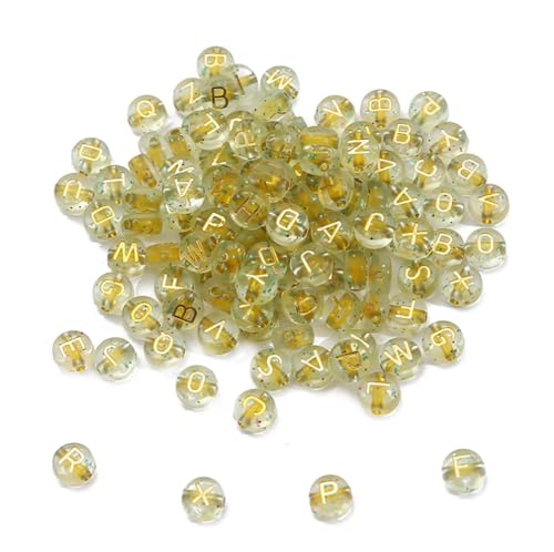 Rockreyoa Bunte Buchstabenperlen Zahlenperlen 200 Stück 4 x 7 MM Acryl Spacer Perlen Buchstaben Perlen zum Auffädeln Bastelperlen für Armbänder, Halsketten, Schmuckherstellung,Gemischt 15# von Rockreyoa
