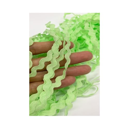 Rockreyoa 5mm*25n/Roll Rick Rack Trim Ribbon Zick-Zack Flechten Trim Band Wellenförmiges Band Zum Machen Nähen Geschenkverpackung nach Hause Geburtstag 12#Seegrün 5mm*25m/Bündel Rockreyoa 5mm*25n/Roll Rick Rack Trim Ribbon Zick-Zack Flechten Trim Band Wellenförmiges Band Zum Machen Nähen Geschenkverpackung nach Hause Geburtstag 12#Seegrün 5mm*25m/Bündel von Rockreyoa