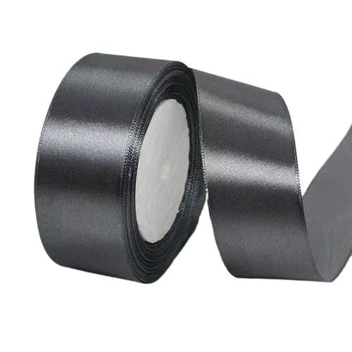 Hochwertiges Satinband zum Verpacken von Geschenken, Kuchendekorationen, Hochzeitsschleifen und Bastelarbeiten, weich, langlebig und elegant, perfekt für jeden Anlass, Dunkelgrau, 4 cm x 22 m Hochwertiges Satinband zum Verpacken von Geschenken, Kuchendekorationen, Hochzeitsschleifen und Bastelarbeiten, weich, langlebig und elegant, perfekt für jeden Anlass, Dunkelgrau, 4 cm x 22 m von Rocky Green