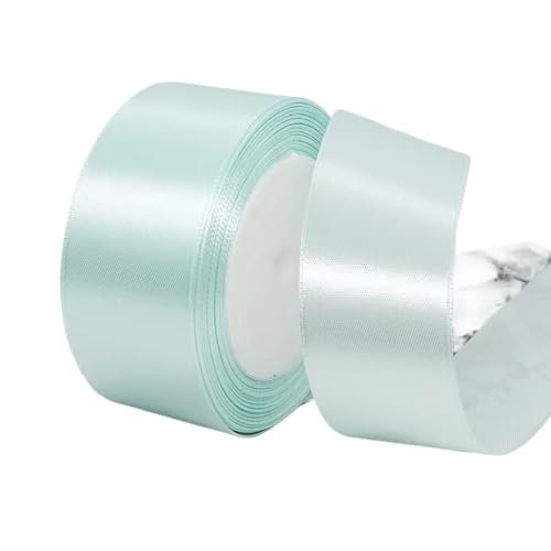 Hochwertiges Satinband zum Verpacken von Geschenken, Kuchendekorationen, Hochzeitsschleifen und Bastelarbeiten, weich, langlebig und elegant, perfekt für jeden Anlass, Hellblau, 4 cm x 22 m von Rocky Green