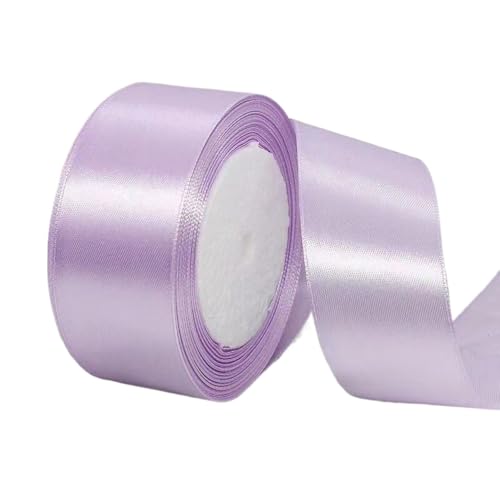 Hochwertiges Satinband zum Verpacken von Geschenken, Kuchendekorationen, Hochzeitsschleifen und Bastelarbeiten, weich, langlebig und elegant, perfekt für jeden Anlass, Violett, 4 cm x 22 m von Rocky Green