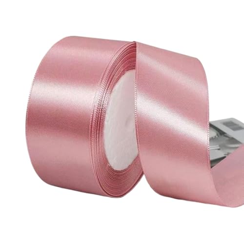 Hochwertiges Satinband zum Verpacken von Geschenken, Kuchendekorationen, Hochzeitsschleifen und Bastelarbeiten, weich, langlebig und elegant, perfekt für jeden Anlass (rotes Bohnenpastenpulver, 4 x 22 von Rocky Green