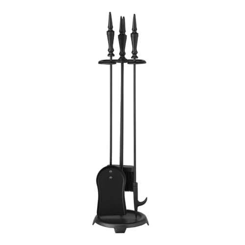 Rocky Mountain Goods Kaminbesteck Schmiedeeisen Schwarz 73,7 cm - Langes Werkzeugset inkl. Schaufel, Bürste, Schürhaken, Kaminwerkzeugständer - Schwerlastschmiedeeisen - Lang - dekorativ/funktionell Rocky Mountain Goods Kaminbesteck Schmiedeeisen Schwarz 73,7 cm - Langes Werkzeugset inkl. Schaufel, Bürste, Schürhaken, Kaminwerkzeugständer - Schwerlastschmiedeeisen - Lang - dekorativ/funktionell von Rocky Mountain Goods