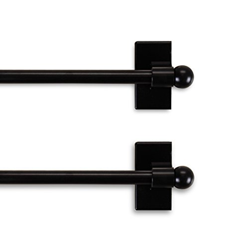 Rod Desyne 1,1 cm (7/16 Zoll) Magnetstab (2 Stück), Stahllegierung, Schwarz, 48-84 inch von Rod Desyne