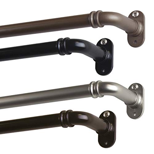 Rod Desyne 5/8" Blackout Gardinenstange, schwarz, 28-48 inch Rod Desyne 5/8" Blackout Gardinenstange, schwarz, 28-48 inch von Rod Desyne