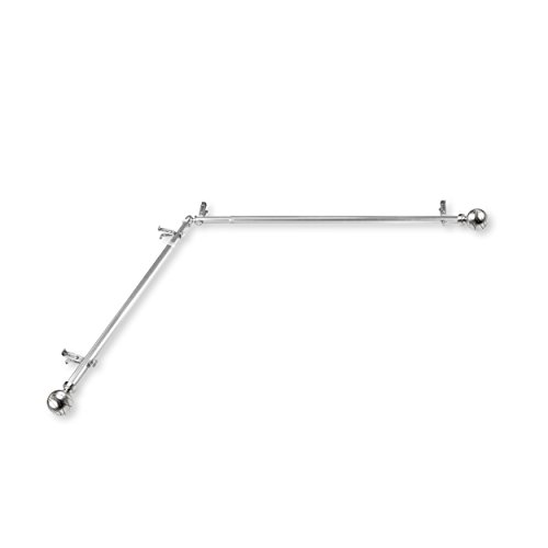 Rod Desyne Arman Corner Gardinenstangen-Set, 71-122 cm, Satin-Nickel, 2 Stück Rod Desyne Arman Corner Gardinenstangen-Set, 71-122 cm, Satin-Nickel, 2 Stück von Rod Desyne