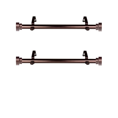 Rod Desyne Seitliche Gardinenstange, 2,5 cm, 30,5–50,8 cm (2 Stück) – Bronze Rod Desyne Seitliche Gardinenstange, 2,5 cm, 30,5–50,8 cm (2 Stück) – Bronze von Rod Desyne