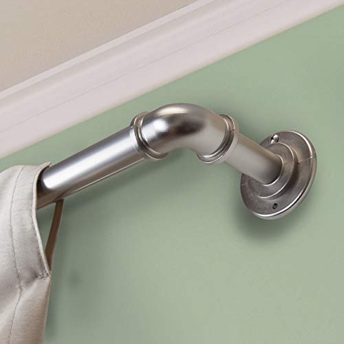 Rod Desyne Gardinenstange, 2,5 cm, verdunkelnd, 84 x 120 cm, Nickel satiniert von Rod Desyne