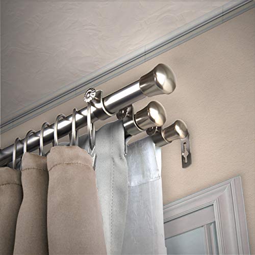Rod Desyne Gardinenstange, 3,5 cm, 71,1-121,9 cm, Nickel satiniert Rod Desyne Gardinenstange, 3,5 cm, 71,1-121,9 cm, Nickel satiniert von Rod Desyne