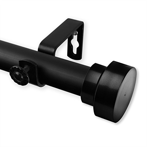 Rod Desyne Gardinenstangen-Set für Motorhaube, 2,5 cm, Außendurchmesser 121,9–213,4 cm, Schwarz, 121,9–213,4 cm Rod Desyne Gardinenstangen-Set für Motorhaube, 2,5 cm, Außendurchmesser 121,9–213,4 cm, Schwarz, 121,9–213,4 cm von Rod Desyne