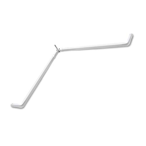 Rod Desyne Lockseam-Ecke Einzelstab, Weiß, 28-48 inch von Rod Desyne