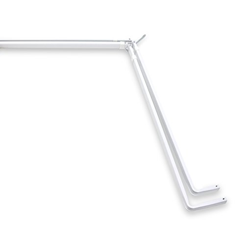 Rod Desyne Lockseam Gardinenstange mit doppelter Aufhängung, 45,7–116,8 cm, 91,4–160 cm, Weiß Rod Desyne Lockseam Gardinenstange mit doppelter Aufhängung, 45,7–116,8 cm, 91,4–160 cm, Weiß von Rod Desyne