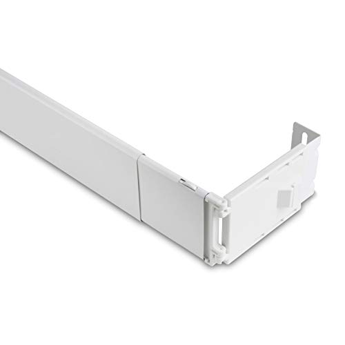 Rod Desyne Wide Pocket Gardinenstange, weiß, 28-48 inch von Rod Desyne