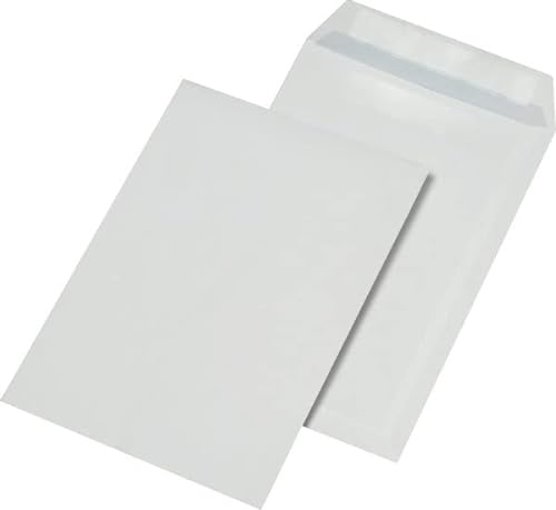 Versandtaschen fadenverstärkt, HK, ohne Fenster, C4, 229mm breit, weiß von Rössler Kuvert