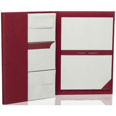 2 x Rössler Papier Paper Royal Briefpapiermappe - rot 25/25 A4/DL eisg von Rössler Papier