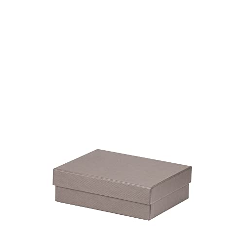 Rössler Papier 13401453495 - Boxline Kartonage rechteckig, 140 x 190 x 60 mm, Taupe, 1 Stück von Rössler