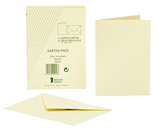 Rössler 21001004 - Kartenpack DIN A6, Hüllen, DIN C6 hd, 10/10, chamois Rössler 21001004 - Kartenpack DIN A6, Hüllen, DIN C6 hd, 10/10, chamois von Rössler Papier