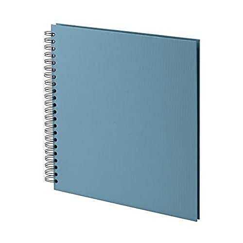 Rössler Papier 1329452157 - S.O.H.O. Wire-O Fotoalbum 290 x 290 mm, 60 schwarze Seiten, Denim, 1 Stück von Rössler Papier