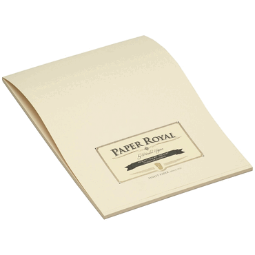 Rössler Papier Paper Royal Briefblock - DIN A4 40 Blatt chamois geripp von Rössler Papier